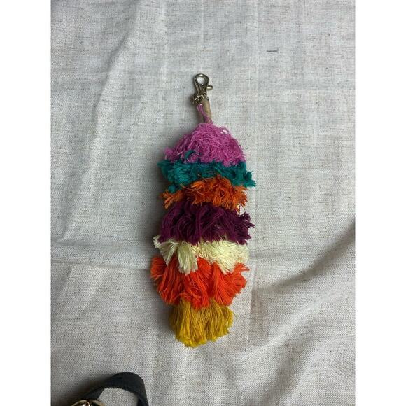 ANTHROPOLOGIE Wolf Gang Gray Leather Bucket Bag Drawstring Crossbody Bag - Picture 10 of 14